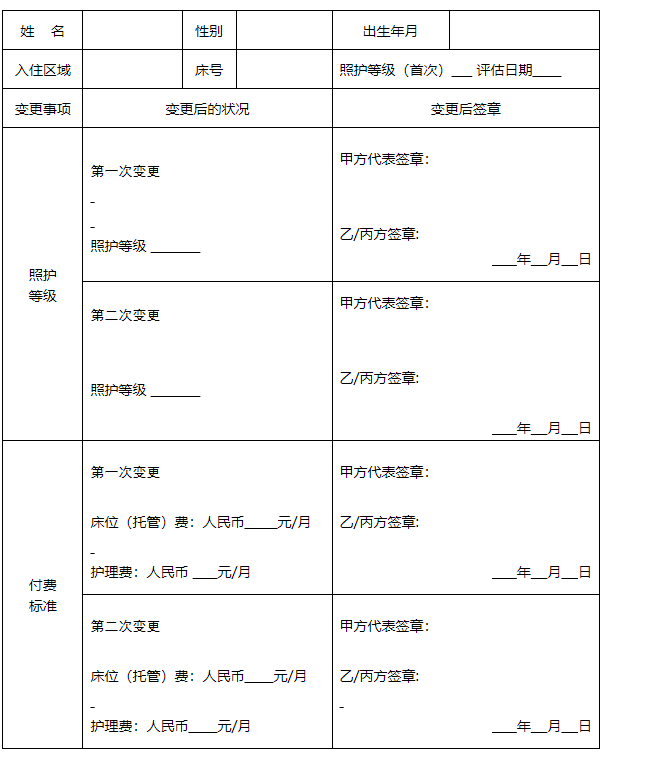 上海市养老服务合同 上海市养老服务合同模板