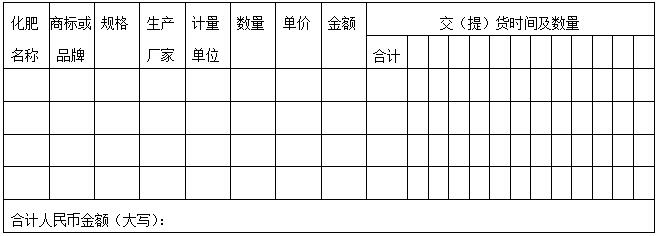 化肥买卖合同模板