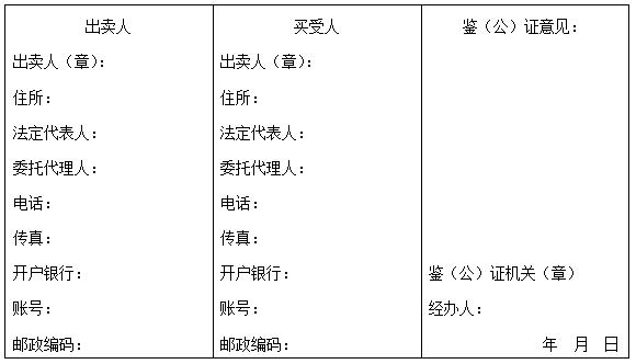 工业品买卖合同模板